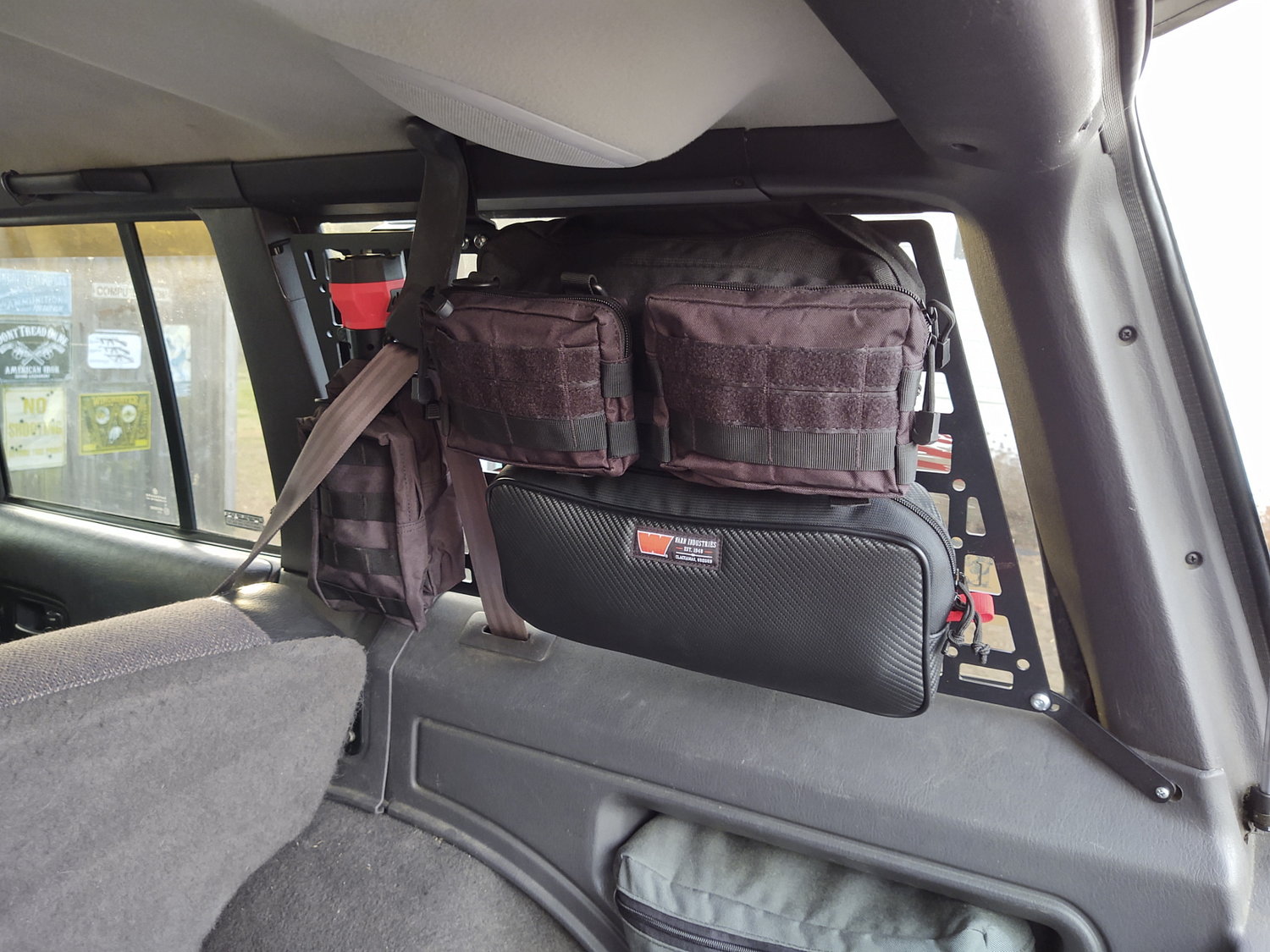 JCR Offroad XJRMPPC Rear Window MOLLE Panel for 8401 Jeep Cherokee XJ Quadratec